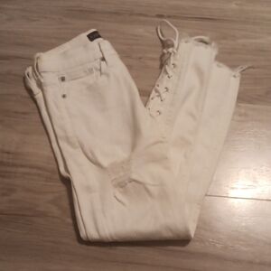 White Distressed Jeans